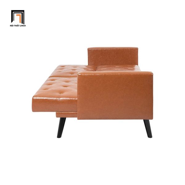 ghế sofa giường bọc da, sofa bed dài 1m9 cho văn phòng làm việc