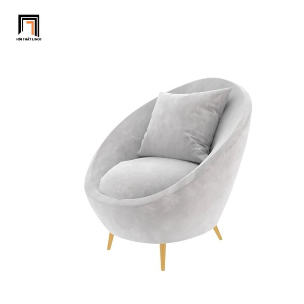 sofa đơn, ghế sofa đơn nhỏ gọn, sofa đơn 1 người ngồi, sofa đơn vải nhung, sofa đơn sang trọng chân inox