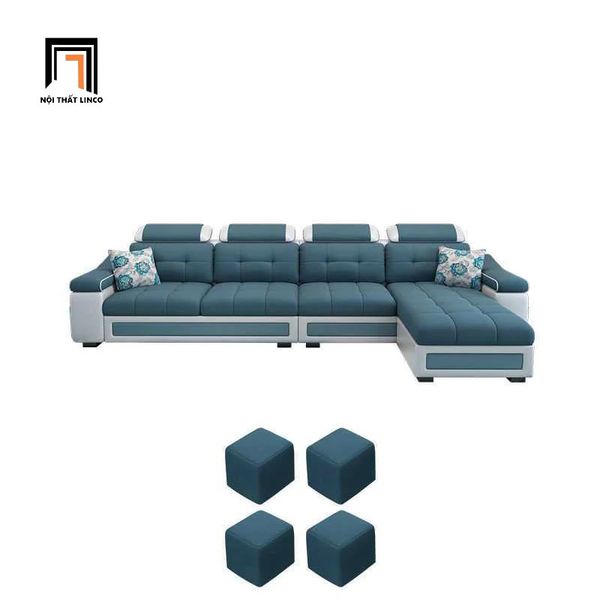 bộ ghế sofa góc l 3m x 1m6, ghế sofa góc chữ l cho phòng khách hiện đại, sofa góc sang trọng