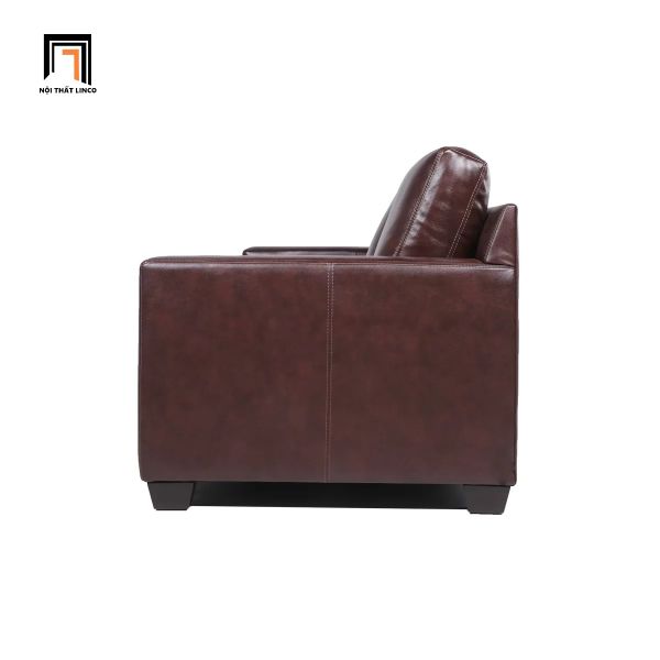 sofa, ghế sofa, sofa băng, sofa văng, ghế sofa da công nghiệp, sofa băng nâu đậm, sofa băng sang trọng