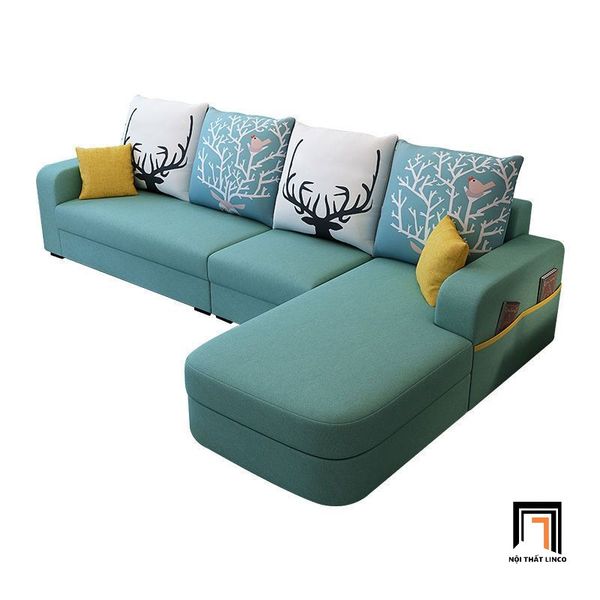 sofa góc, sofa l, sofa góc chữ l, sofa góc l hiện đại, sofa góc l 2m8 x 1m6 cho gia đình, sofa góc l vải nỉ bố đẹp