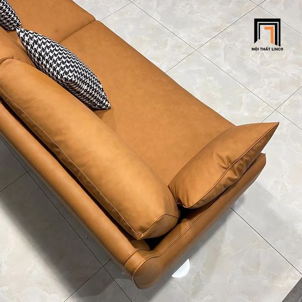 sofa phòng khách, sofa gia đình, sofa phòng khách da giả, sofa phòng khách hiện đại, bộ ghế sofa văn phòng da nâu bò