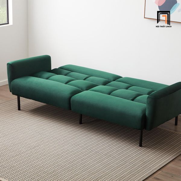 sofa giường, sofa bed, sofa băng nằm thông minh, ghế sofa gấp gọn, sofa giường vải nhung, sofa 2m