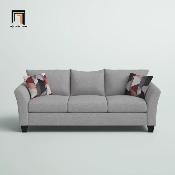 sofa băng, sofa văng, ghế sofa băng 3 nệm ngồi, sofa băng dài 1m9 màu xám ghi, sofa băng dài giá rẻ