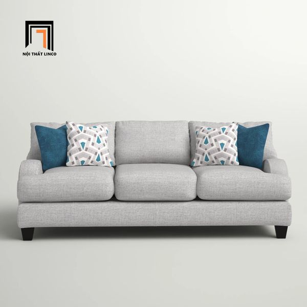 sofa băng, sofa văng, ghế sofa băng 2m2, sofa băng phong cách châu Âu, sofa băng xám trắng sang trọng