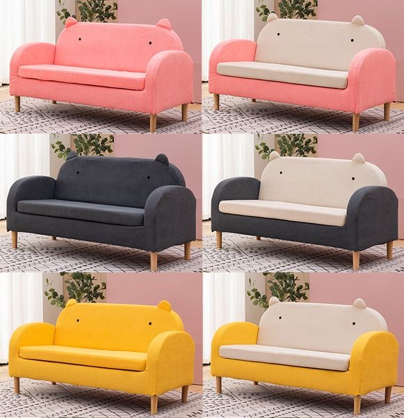 bộ ghế sofa xanh ngọc xinh xắn, set ghế sofa vải nỉ trang trí tiệm shop