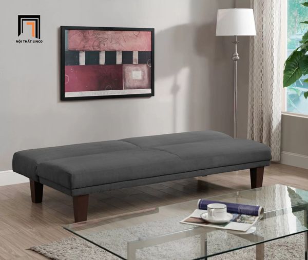 ghế sofa giường nằm giá rẻ, sofa bed bật giường thông minh vải nhung, ghế sofa giường dài 1m7