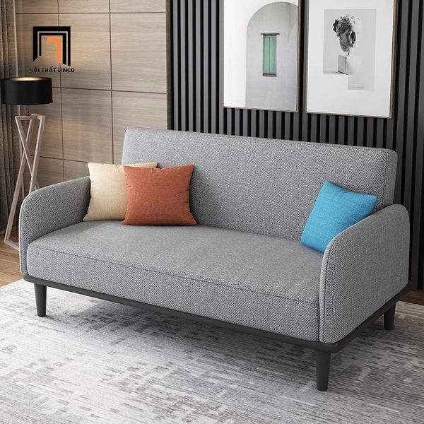 sofa giường, sofa bed, ghế sofa giường đa năng, ghế sofa giường nhỏ gọn dài 1m6 màu carot, sofa giường phòng trọ