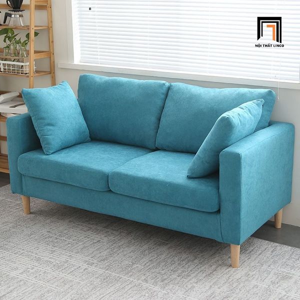 sofa văng, sofa băng, ghế sofa băng nhỏ gọn 1m4, sofa băng vải nỉ phối màu xinh xắn, sofa băng cho phòng nhỏ