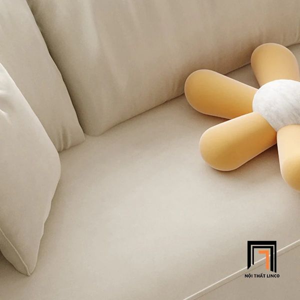 sofa góc L, sofa góc, bộ ghế sofa góc sang trọng, ghế sofa góc L cho phòng khách gia đình, sofa góc màu kem vải cotton