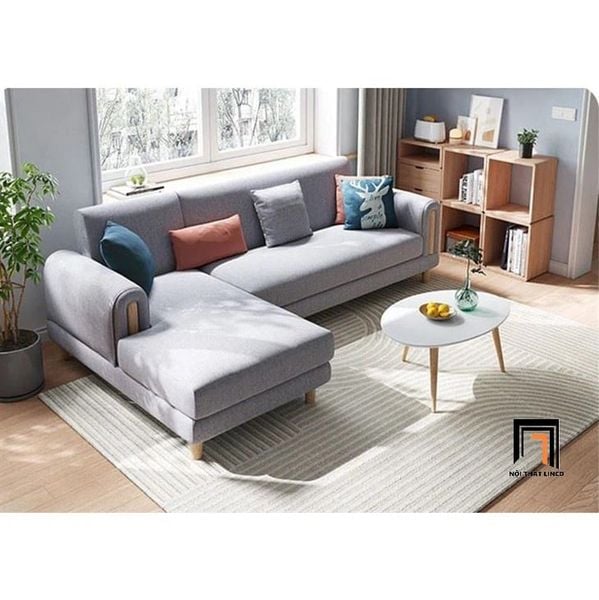 bộ ghế sofa góc L giá rẻ cho căn hộ chung cư, sofa góc đẹp 2m3 x 1m6