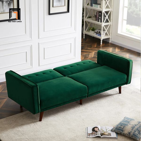 sofa bed, sofa giường, sofa băng thông minh, sofa giường 1m9 xanh đậm, ghế sofa giường nằm giá rẻ
