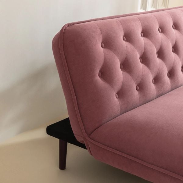 Ghế sofa sang trọng giật nút GB68 Jolee 1m8 màu hồng phấn