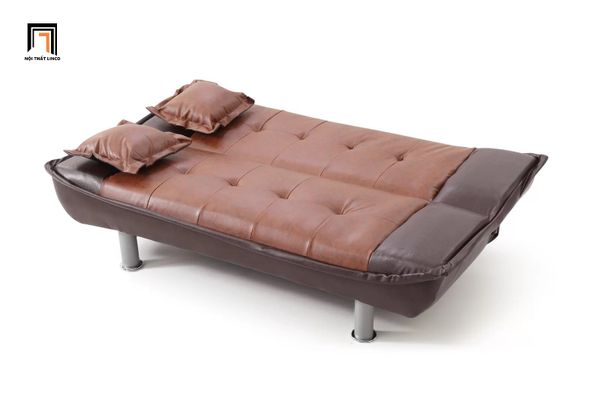 ghế sofa giường nằm gấp gọn, sofa giường da công nghiệp 1m7 nhỏ gọn