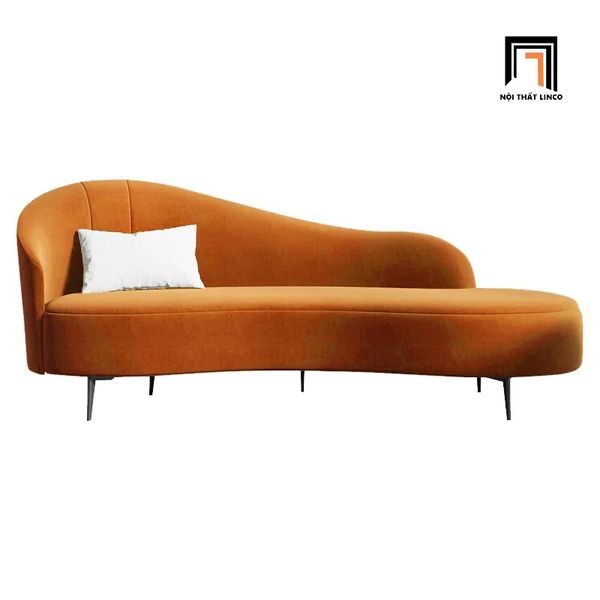 ghế sofa băng dài 1m8, sofa băng cong vải nhung nỉ cho shop tiệm, ghế sofa băng chờ cho các cửa hàng