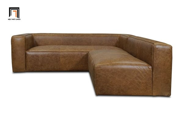 bộ ghế sofa góc L 2m2 x 2m da công nghiệp giá rẻ, ghế sofa góc gia đình hiện đại, sofa góc đẹp