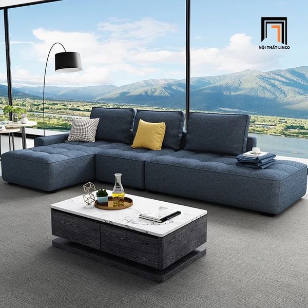 sofa góc l, bộ ghế sofa góc basic giá rẻ, sofa góc l 2m8 x 1m6 phòng khách gia đình, sofa góc chung cư