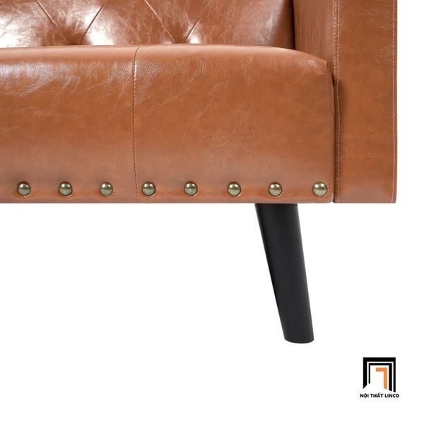 ghế sofa giường bọc da, sofa bed dài 1m9 cho văn phòng làm việc