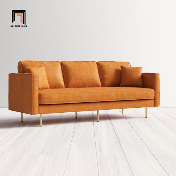 ghế sofa, sofa, sofa băng, sofa văng, ghế sofa da 2m, sofa băng chung cư chân inox, ghế sofa băng cao cấp