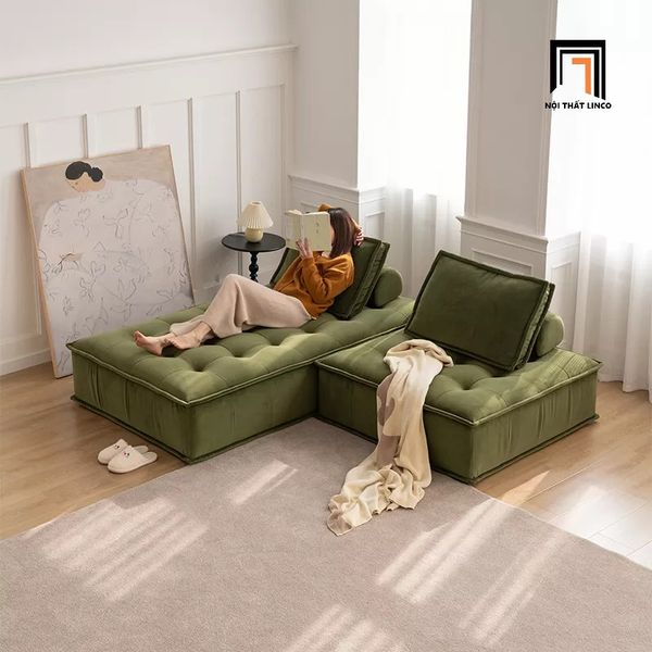 Ghế sofa góc L, bộ ghế sofa giá rẻ, sofa phòng khách nhiều khối ghép lại