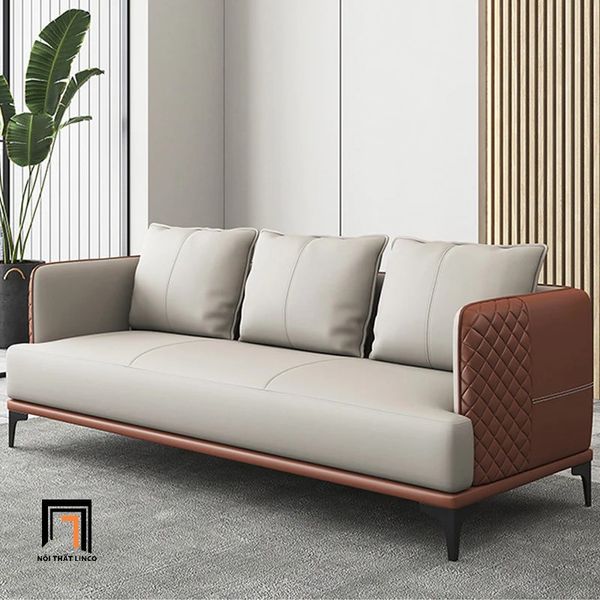 sofa băng, sofa văng, ghế sofa băng da giả, sofa băng da simili, sofa băng da công nghiệp dài 2m cho căn hộ