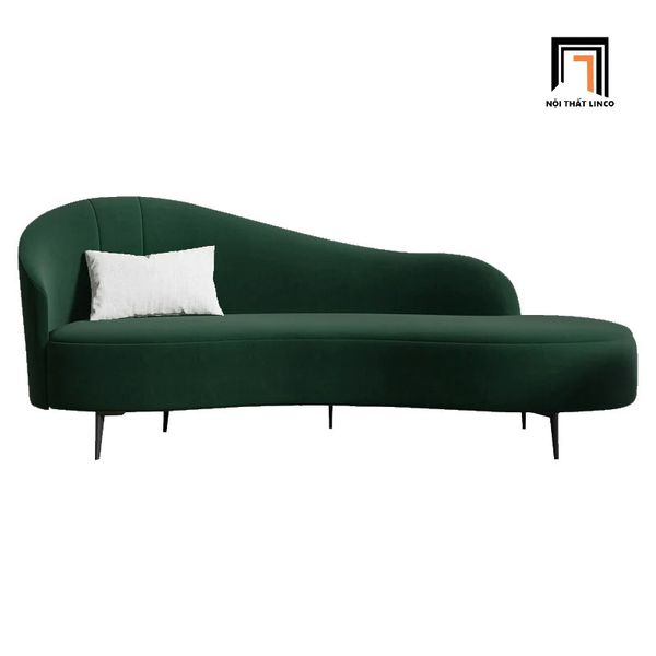 ghế sofa băng dài 1m8, sofa băng cong vải nhung nỉ cho shop tiệm, ghế sofa băng chờ cho các cửa hàng