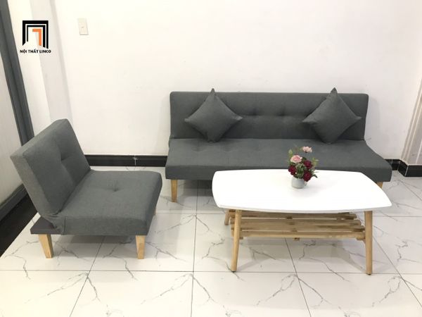 bộ ghế sofa phòng khách nhỏ gọn, set ghế sofa gia đình màu xám lông chuột