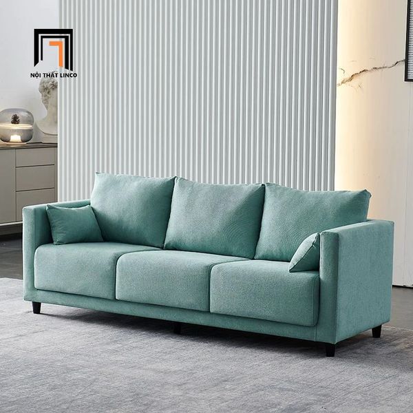 ghế sofa băng dài 2m 3 nệm ngồi vải nỉ, sofa băng cho phòng khách nhỏ giá rẻ, sofa băng vải nỉ