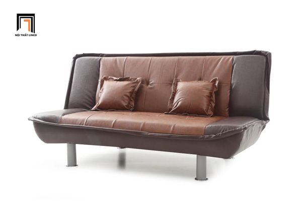 ghế sofa giường nằm gấp gọn, sofa giường da công nghiệp 1m7 nhỏ gọn