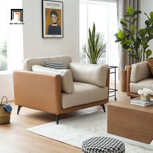 sofa đơn, ghế sofa đơn nhỏ, sofa đơn phòng khách, ghế sofa đơn bọc da giả, sofa đơn da hiện đại