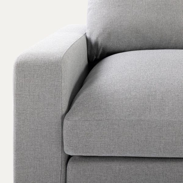 ghế sofa góc chữ U đẹp, sofa góc dài 2m8 cho phòng khách diện tích lớn, sofa góc màu xám