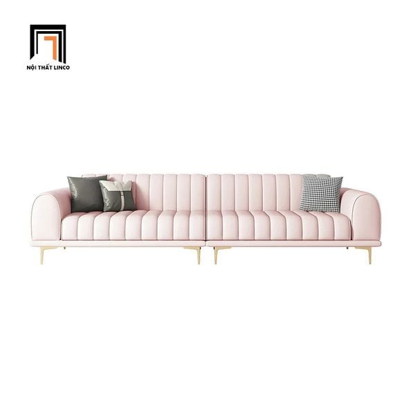 sofa văng, ghế sofa băng, sofa cao cấp, ghế sofa da công nghiệp trắng kem, sofa dài 2m6, ghế sofa xinh xắn