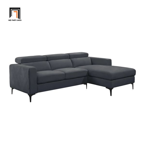 sofa góc, sofa góc l, sofa chữ l, sofa góc thư giãn, sofa góc 2m4 x 1m7, sofa góc màu xám đen, sofa góc thư giãn