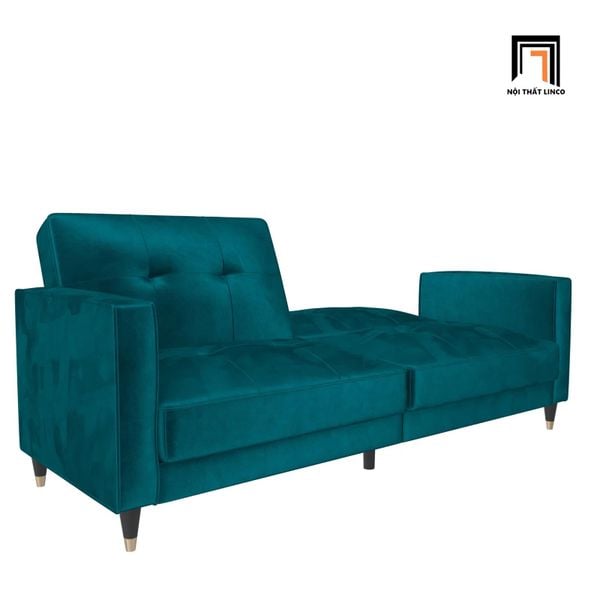 sofa băng đa năng, sofa giường, sofa bed, sofa giường 1m8, sofa giường màu xanh lá vải nhung, sofa giường giá rẻ