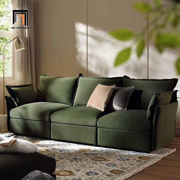 ghế sofa băng dài 2m3 hiện đại, sofa băng phòng khách gia đình 3 khối ghép lại, sofa băng gia đình