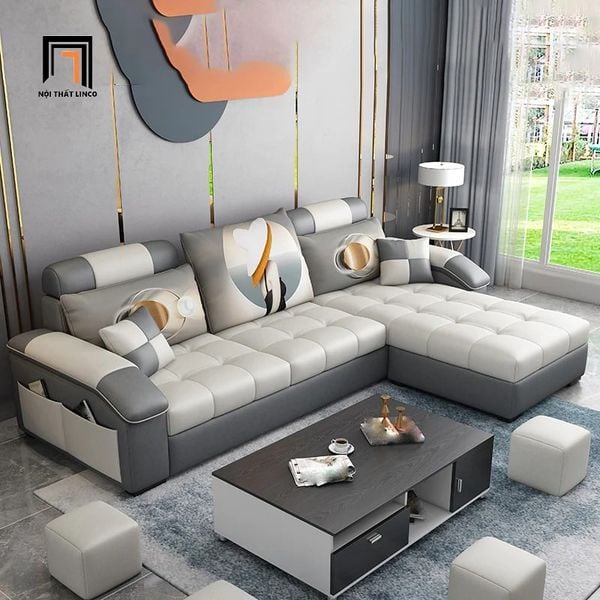 sofa, sofa góc, sofa chữ L, sofa góc 2m4 x 1m6, sofa góc phòng khách, sofa góc gia đình