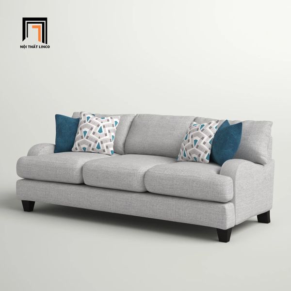 sofa băng, sofa văng, ghế sofa băng 2m2, sofa băng phong cách châu Âu, sofa băng xám trắng sang trọng