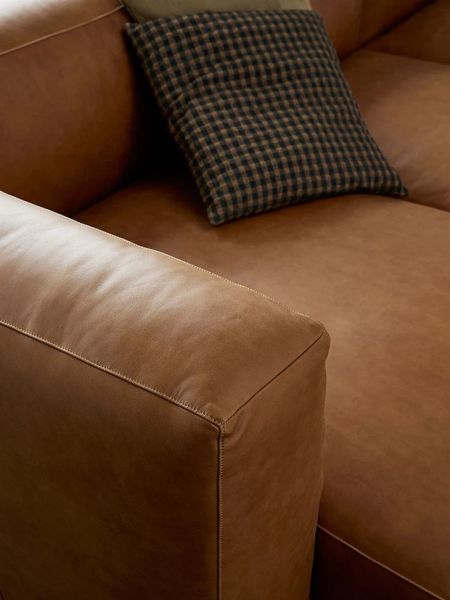 bộ ghế sofa góc L da công nghiệp màu nâu, set ghế sofa góc phòng khách 2m6 x 1m1 hiện đại