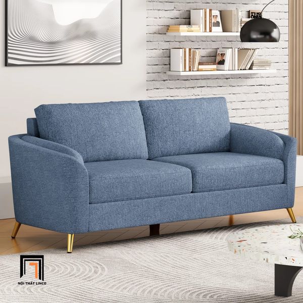 sofa, ghế sofa, sofa vải nỉ, ghế sofa băng dài 1m9, sofa màu xanh dương, sofa giá rẻ, ghế sofa chung cư