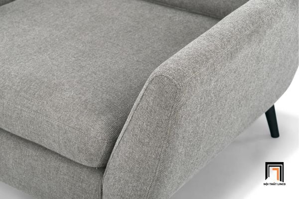 sofa đơn, ghế sofa đơn, sofa đơn bọc vải, sofa đơn màu xám trắng, sofa đơn hiện đại, sofa đơn nhỏ