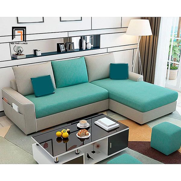 sofa góc, sofa l, bộ ghế sofa góc chữ l 2m9 x 1m6, ghế sofa góc gia đình giá rẻ, sofa góc phòng khách lớn