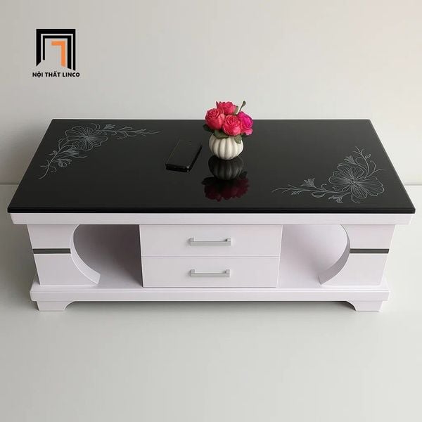 bàn sofa phòng khách chữ nhật, bàn trà cho gia đình nhỏ gọn 1m x 50