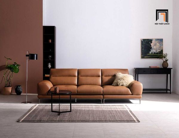 sofa, ghế sofa, sofa băng, sofa văng, sofa văng da 2m5, ghế sofa băng da giả màu nâu, sofa băng cao cấp
