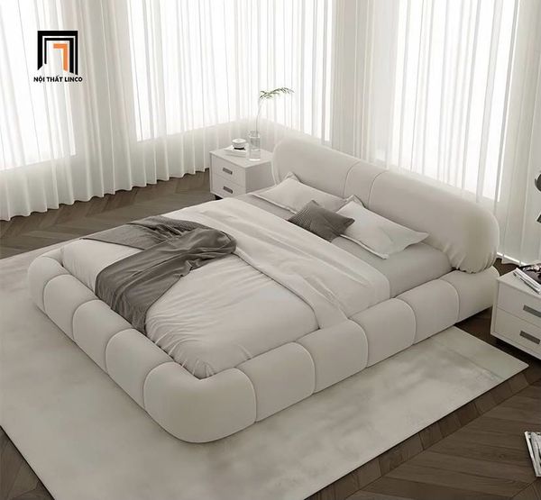 giường ngủ bọc đệm, giường ngủ chia ô múi, giường ngủ cao cấp, giường ngủ chia ô múi sang trọng