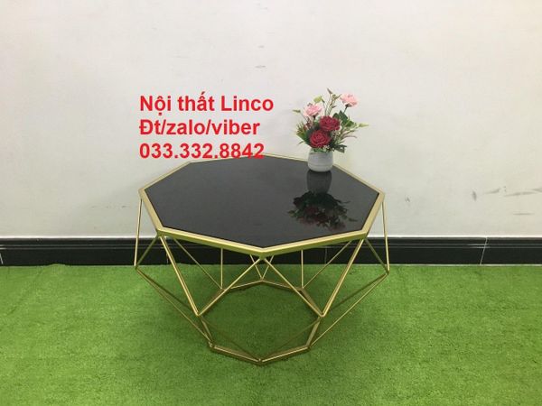 bàn trà phòng khách hình kim cương mặt 70cm, bàn sofa giá rẻ cho phòng khách