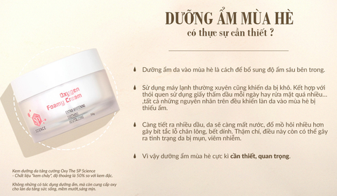 Dưỡng ẩm vào mùa hè có thật sự cần thiết?