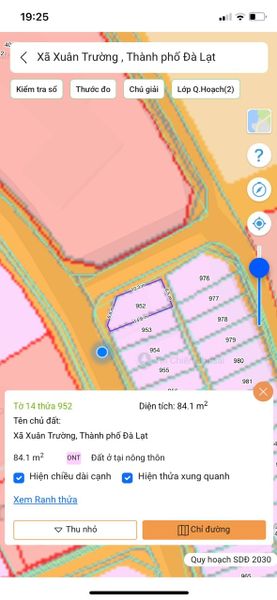 Cho thuê đất cất nhà DaLat Xuân Trường miễn phí 1N giá 1,9tr/lô/ sổ riêng
