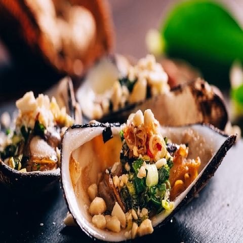 Sò méo nướng mỡ hành thơm lừng cực ngon