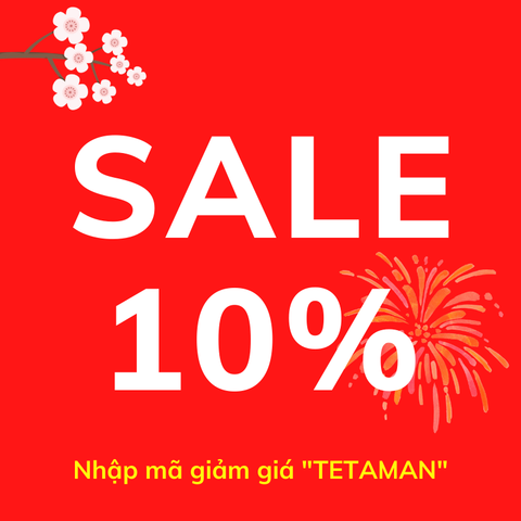 Sắm Tết thả ga, nhập mã giảm giá tới 10% tất cả sản phẩm
