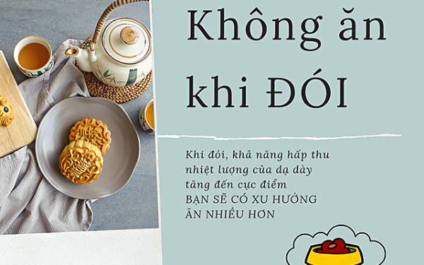 cách ăn bánh trung thu không béo